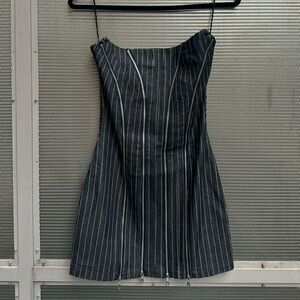 ‘With Jean’ denim zipper dress